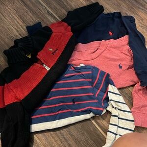4 Ralph Lauren long sleeve tops 2t